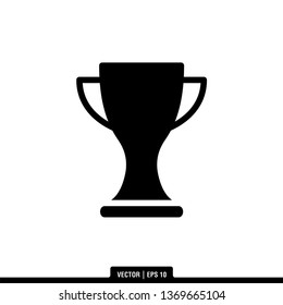 Trophy Icon Vector Illustration Logo Template