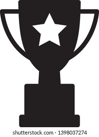 Trophy Icon Vector Illustration Logo Template