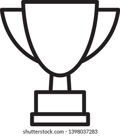 Trophy Icon Vector Illustration Logo Template