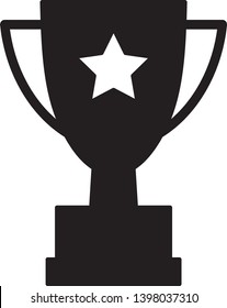 Trophy Icon Vector Illustration Logo Template