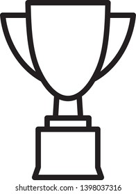 Trophy Icon Vector Illustration Logo Template