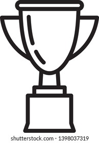 Trophy Icon Vector Illustration Logo Template