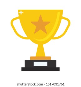 Trophy Icon Vector Illustration Logo Template