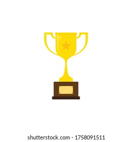 Trophy Symbol Vektorgrafik Logo Vorlage.