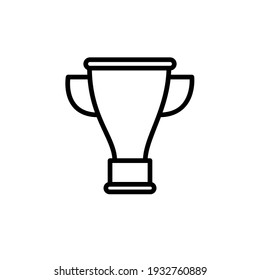Trophy icon vector illustration logo template for many purpose. Isolated on white background.