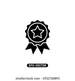 Trophy icon vector illustration logo template for many purpose. Isolated on white background.