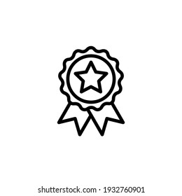 Plantilla del logotipo de la ilustración del vector del icono de trofeo para muchos fines. Aislado sobre fondo blanco.