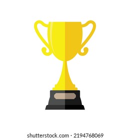 trophy icon vector illustration logo design template