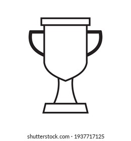 trophische Symbol, Vektorgrafik auf weißem Hintergrund