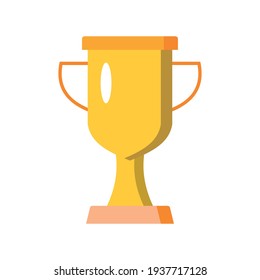 ilustración del vector del icono de trofeo sobre fondo blanco