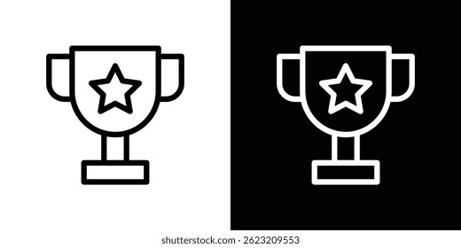 Trophy icon vector illustration for web and mobile