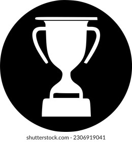 trophy icon vector isolate on white background