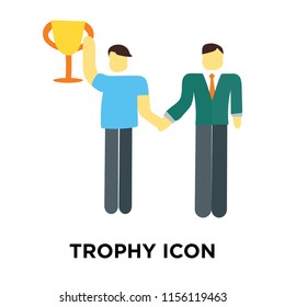 Trophy icon vector isolated on white background, Trophy transparent sign
