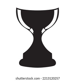 Trophy icon vector isolated on white background.