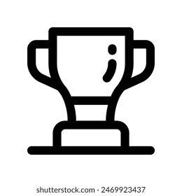 icono de trofeo. icono de línea de Vector para su Sitio web, móvil, presentación y diseño de logotipo.