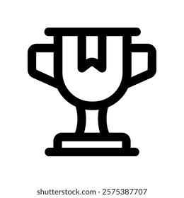 trophy icon. vector line icon for your website, mobile, presentation, and logo design.