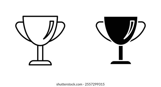 Trophy Icon vector. liner and flat style icons set.