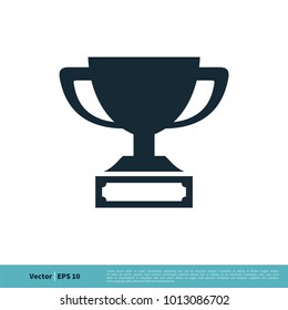 Trophy Icon Vector Logo Template Illustration Design. Vector EPS 10.