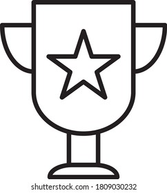 Trophy Icon Vector Logo Template