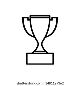 trophy icon vector logo trendy flat design