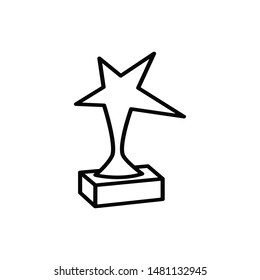 trophy icon vector logo trendy flat design