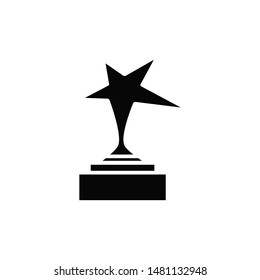 trophy icon vector logo trendy flat design
