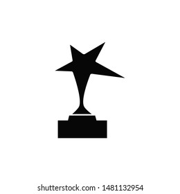 trophy icon vector logo trendy flat design