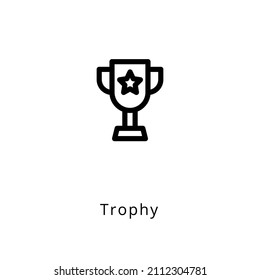 trophy icon in vector. Logotype