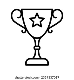 Vector de iconos de trofeo en el diseño de moda