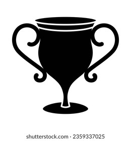 Trophy icon vector on trendy design