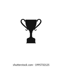 trophy icon vector on a white background