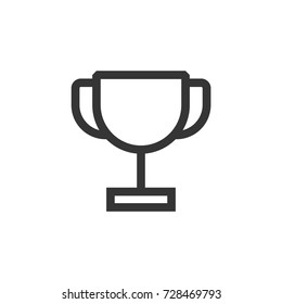 trophy icon vector. trophy outline style design