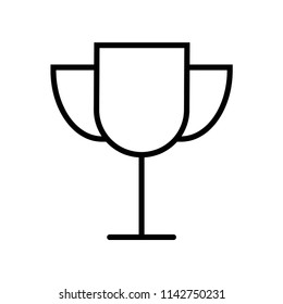 Trophy icon vector icon. Simple element illustration. Trophy symbol design. Can be used for web and mobile.
