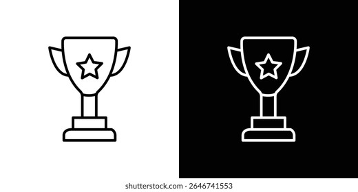 Trophy icon vector simple element illustration editable