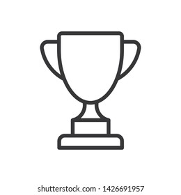 Trophy icon vector. Simple trophy sign in modern design style for web site and mobile app. EPS10