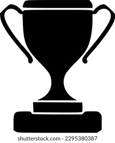 trophy icon vector symbol design illustration