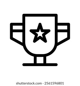 Trophy Icon Vector Symbol Design Illustration