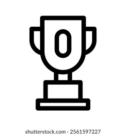 Trophy Icon Vector Symbol Design Illustration