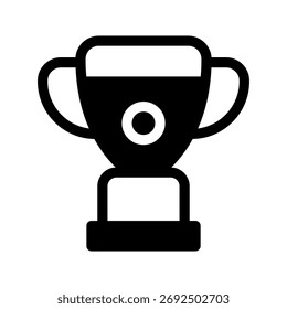 Ilustración de diseño de símbolo de Vector de icono de trofeo