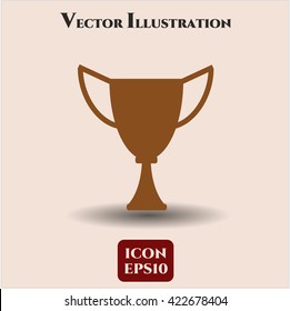 trophy icon vector symbol flat eps jpg app web concept website