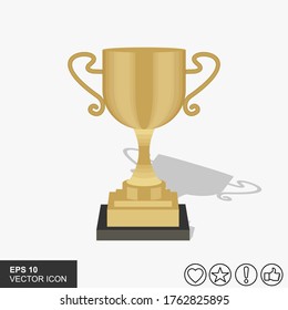 Trophy Icon Vector Symbol Illustration