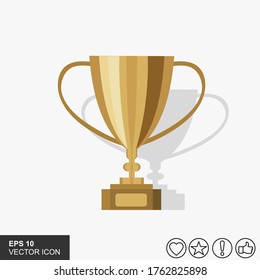 Trophy Icon Vector Symbol Illustration