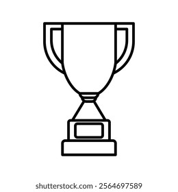 trophy icon vector symbol isolated