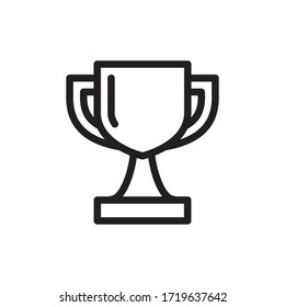 trophy icon vector symbol template