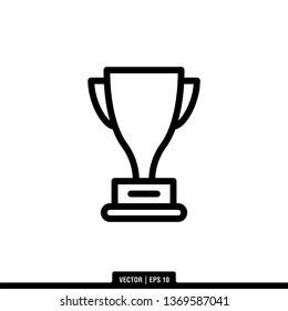 Trophy Icon Vector Template