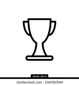 Trophy Icon Vector Template