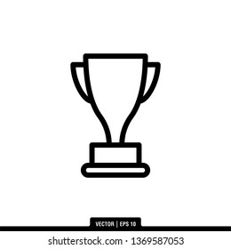 Trophy Icon Vector Template