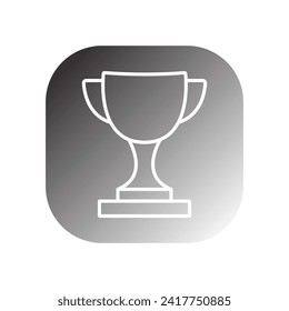 trophy icon vector template illustration logo design