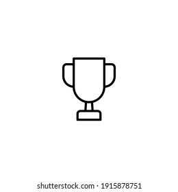 Trophy icon vector for web, computer and mobile app