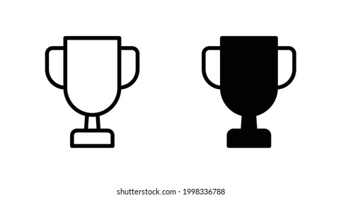 Trophy icon vector for web, computer and mobile app
